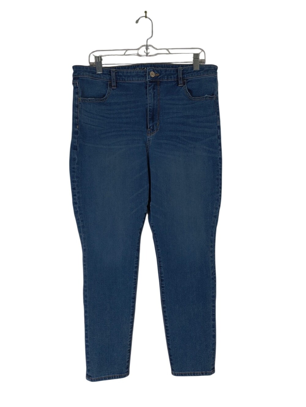 American Eagle Jeggings Women's 16 Short Blue Super Hi Rise Next Level Stretch